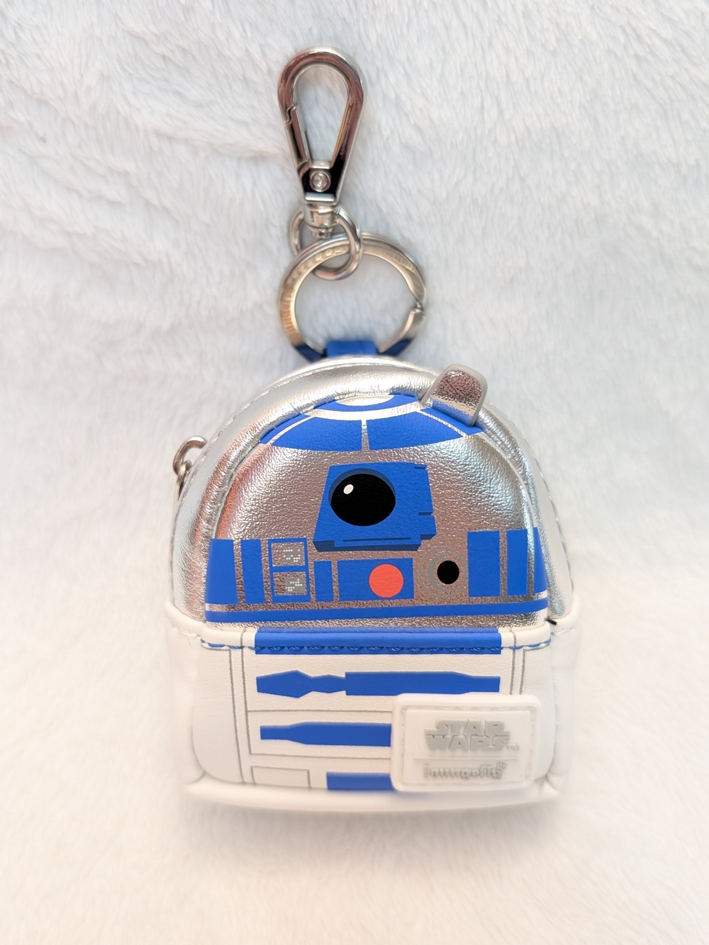 Disney Loungefly Star Wars R2D2 Mini Backpack Bag Charm Keychain NEW